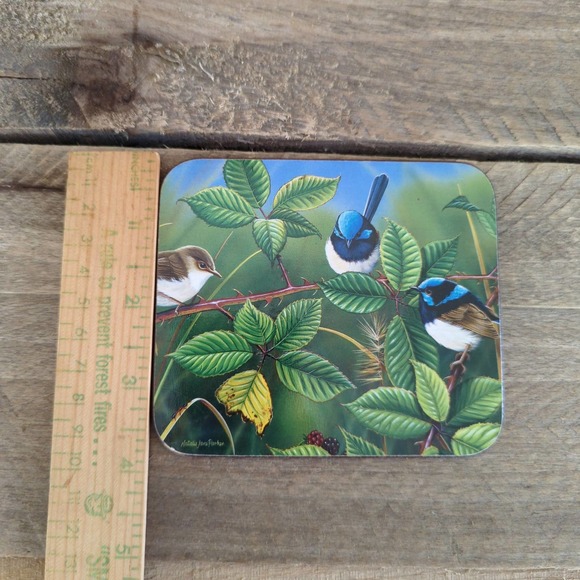 Vtg Ashdene of Australia Coaster Set Crimson Cousin Art by Natalie Jane Parker - Picture 8 of 10